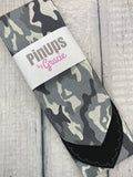 Grey Camo Print