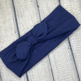 Navy Stretch Wrap Headband