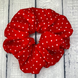 Gigantic Red Polka Dot Scrunchie