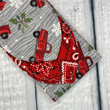 Vintage Red Truck - Holiday Drive