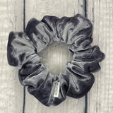 Silver Grey Velvet Fun-chies by Gracie