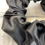 Black Satin Fun-chie Scrunchie by Gracie