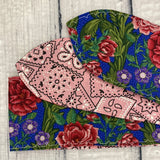Denim Floral Headband