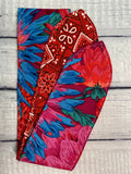 Electric Red Floral