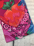 Electric Red Floral