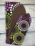 Chocolate & Polka Dots Geometric Headband