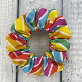 Vintage Rainbow Scrunchie