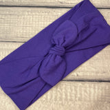 Purple Stretch Wrap Headband