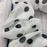 Whisper White Chiffon Midi Polka Dot Fun-chies by Gracie