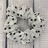 Whisper White Chiffon Midi Polka Dot Fun-chies by Gracie