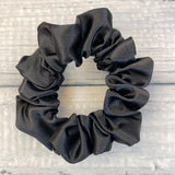 Black Satin Fun-chie Scrunchie by Gracie