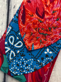 Electric Red Floral