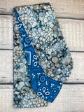 Water Drops in the Shallows - Grey Blue