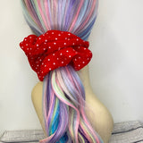 Gigantic Red Polka Dot Scrunchie