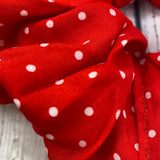 Gigantic Red Polka Dot Scrunchie
