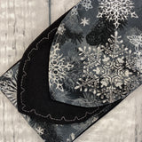 Silver Sparkling Snowflakes