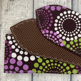 Chocolate & Polka Dots Geometric Headband