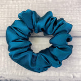 Jewel Teal Satin Fun-chie Scrunchie by Gracie