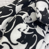 Zen Kitty Print Stretch Wrap Headband