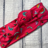Watermelon Sugar Stretch Wrap Headband