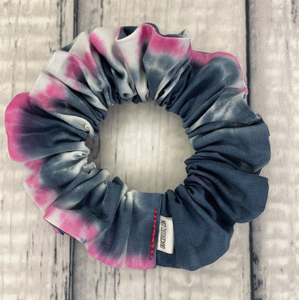 Dark & Light Pink & Bright Tie Dye - Full Size Scrunchie