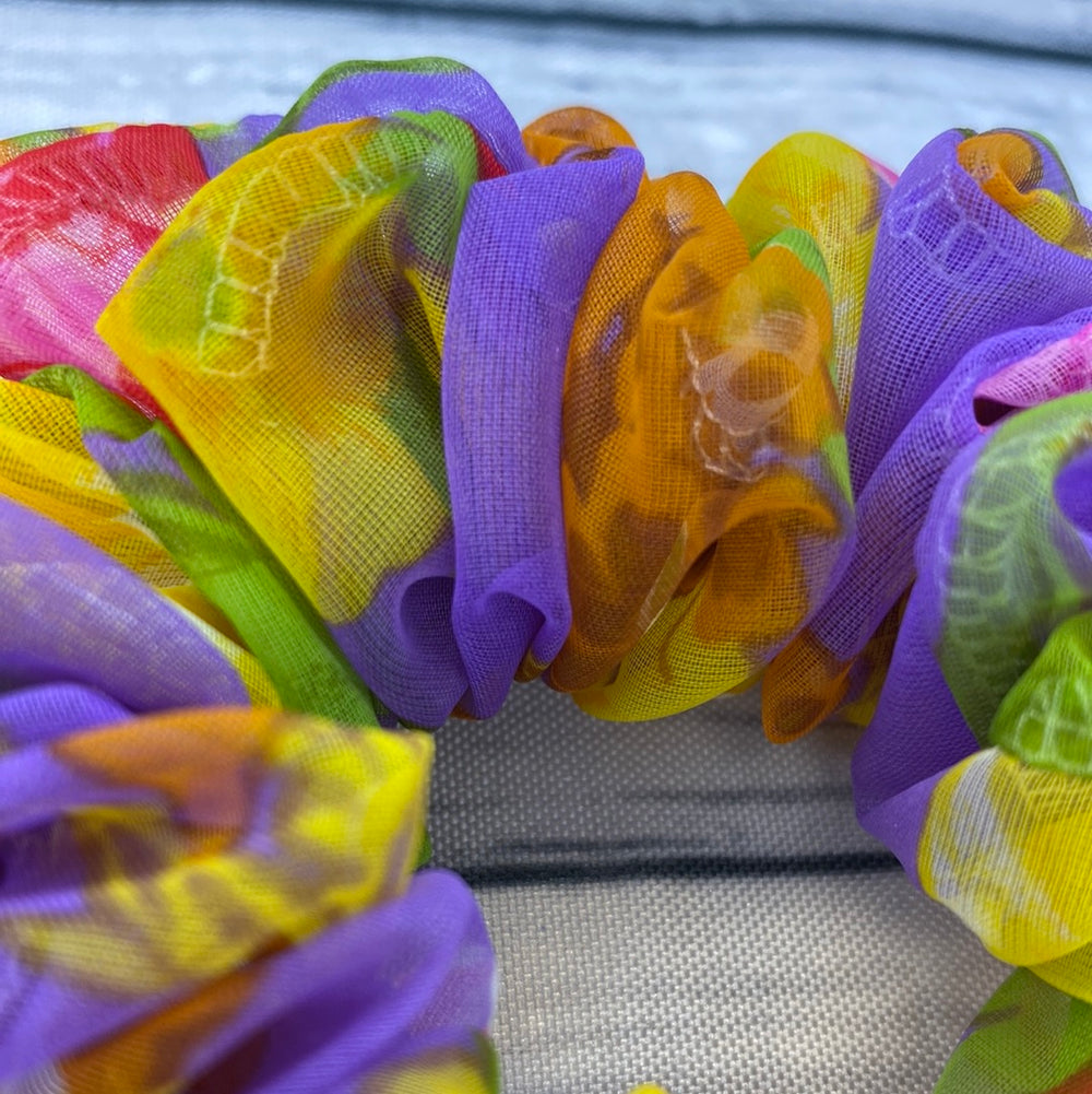 Upcycled Floral Chiffon Fun-chies by Gracie