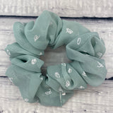 Upcycled Sage Floral Chiffon Fun-chies by Gracie