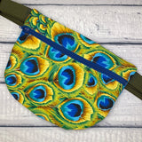 Peacock Feather Fanny Pack
