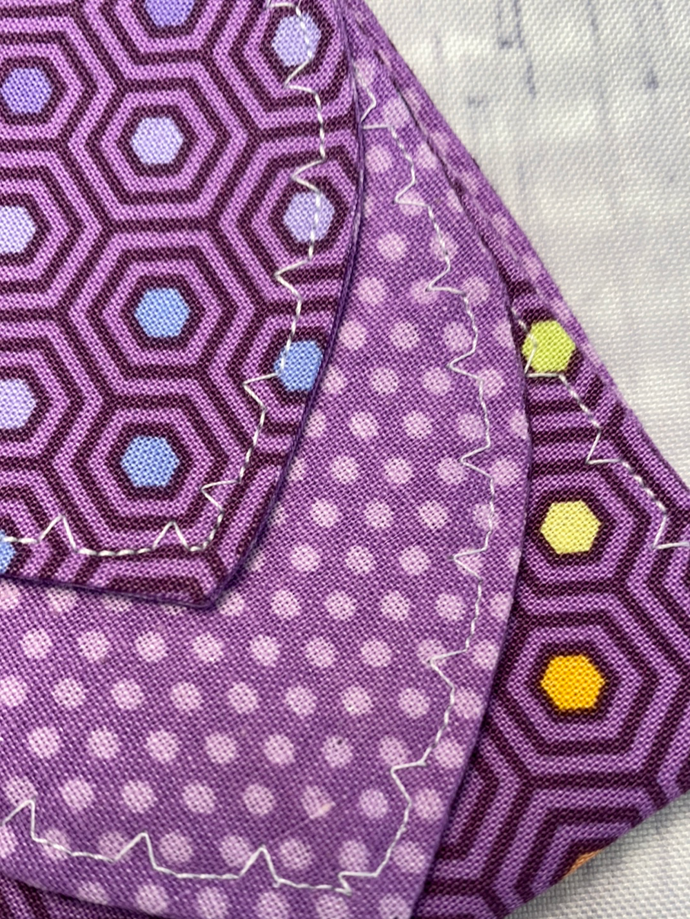Rainbow Hexagon - Purple