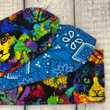 Rainbow Splatter Kitty Cats